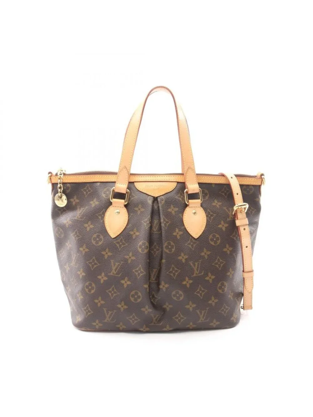 Louis Vuitton Palermo PM Monogram 2-Way Canvas Leather Tote Bag
